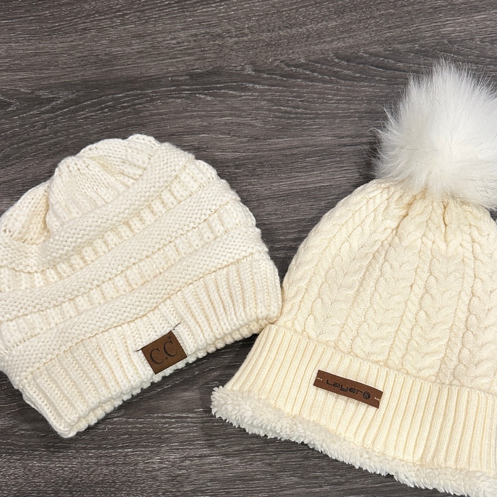 Cream Knit women’s  Beanies